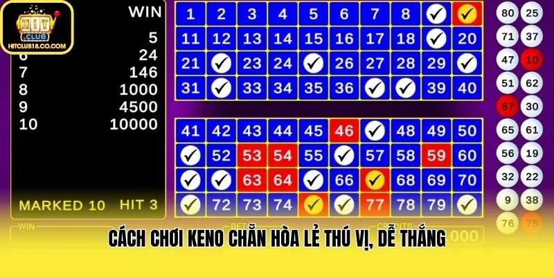 Cách chơi Keno chẵn hòa lẻ thú vị, dễ thắng